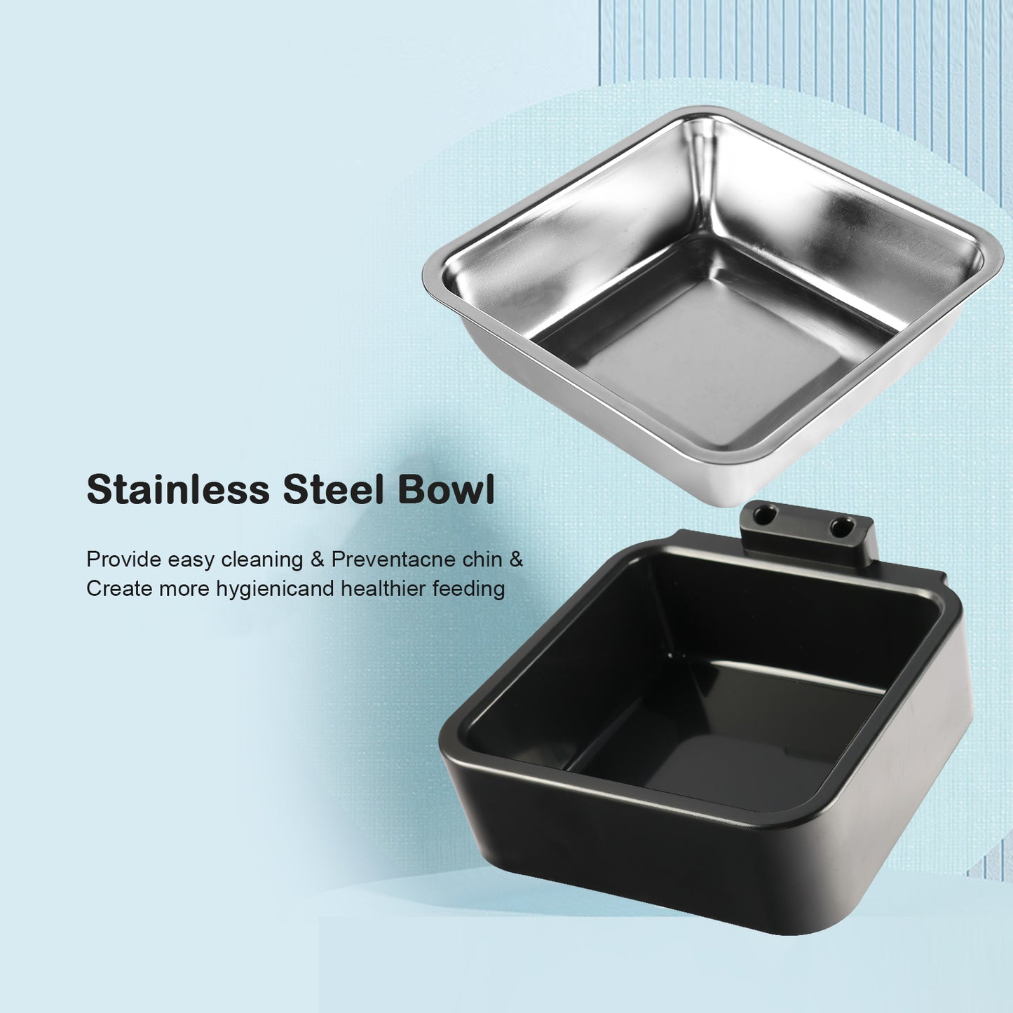 Onizoomi Smart Stainless Steel Bowl Automatic Cat & Dog Feeder, 25-Cup