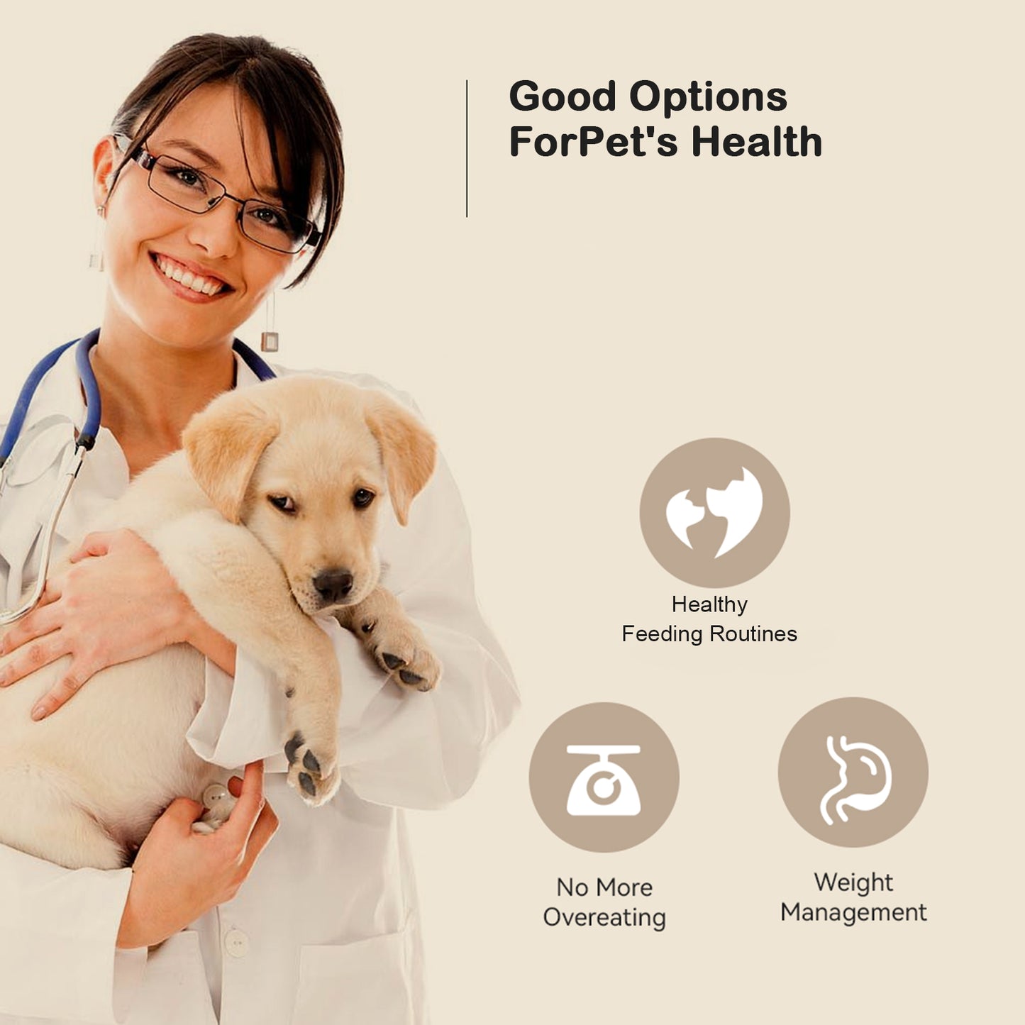 Onizoomi Smart WiFi Automatic Dual Bowl Cat & Dog Feeder, 30-Cup