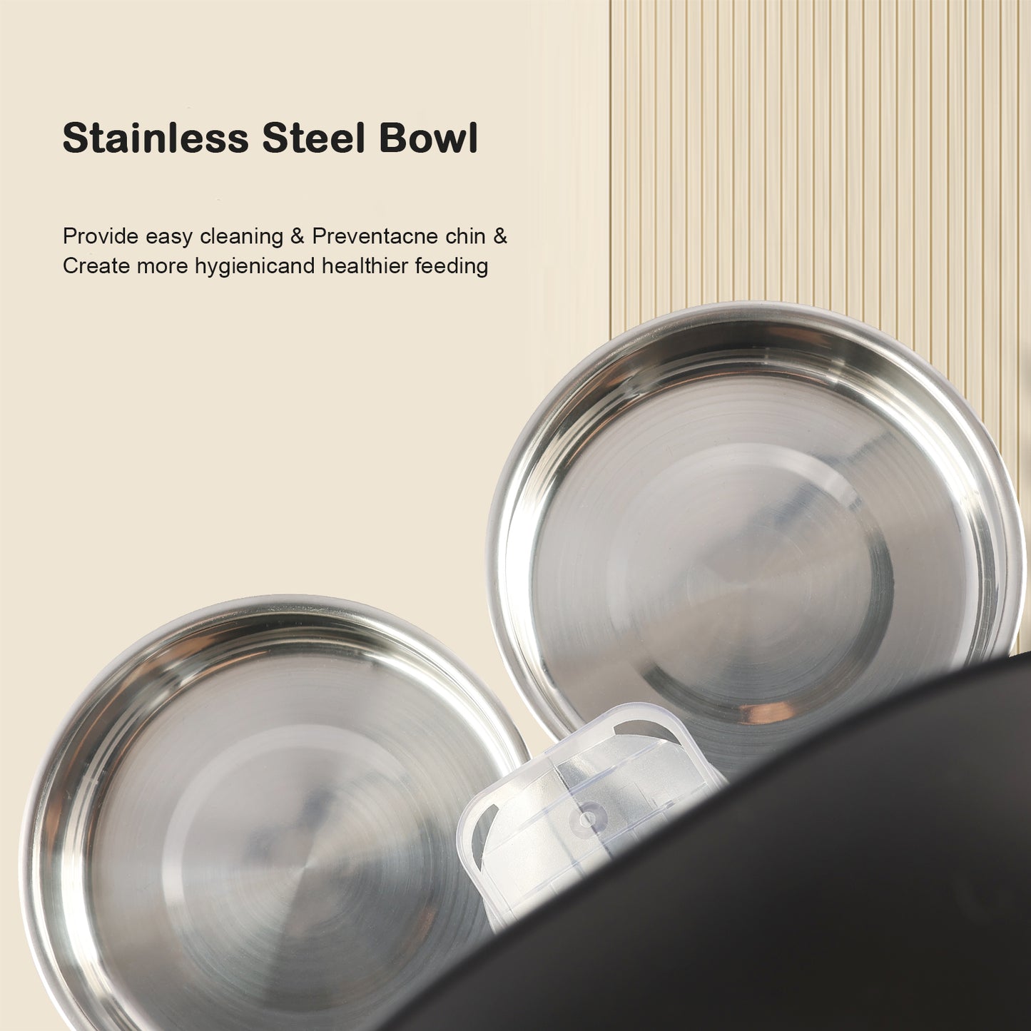 Onizoomi Smart WiFi Automatic Dual Bowl Cat & Dog Feeder, 30-Cup